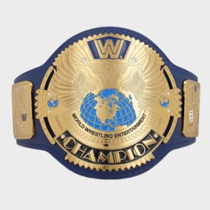 blue wwe big eagle championship title belt