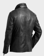 m-65 field military rambo desert storm leather coat jacket black