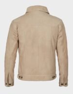 men fernando camel suede trucker jacket