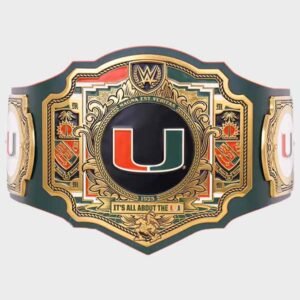 miami hurricanes wwe title belt