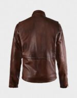 military m-65 brown leather jacket for mens