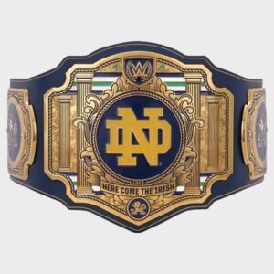 notre dame fighting irish wwe legacy title belt