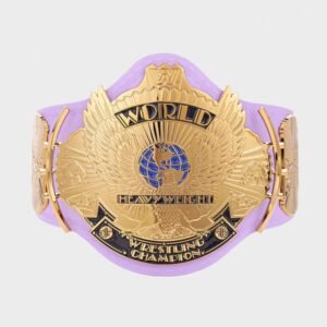 purple wwe winged eagle championship title belt