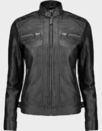 real lambskin womens leather jacket